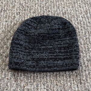 Cozy Black & Gray Knit Beanie